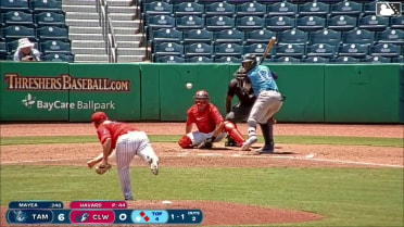 Brando Mayea singles on a sharp line drive to center fielder Will Gasparino. Anthony Potestio scores. Diego Castellanos to 2nd.