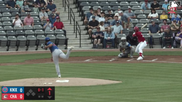 Leo Balcazar homers (6) on a fly ball to left field. Carlos Jorge scores.