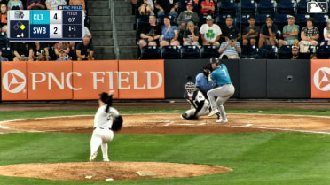Riley Unroe homers (9) on a fly ball to left field. Tim Elko scores.