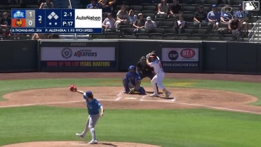 Colby Thomas homers (2) on a fly ball to center field.