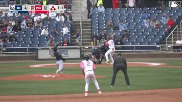 Caden Rose grounds into a double play, shortstop Jay Harry to first baseman Jorge Burgos. Tyler McDonough out at 2nd. Caden Rose out at 1st.