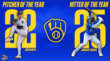 Fischer, Knoth Named Brewers Minor League Player, Pitcher of the Year