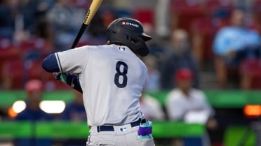 Luis Suisbel homers (8) on a fly ball to right field. Brandon Eike scores.