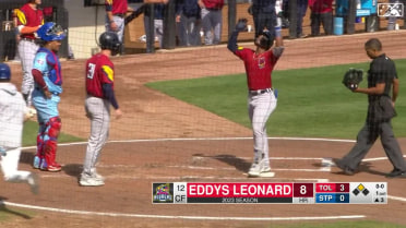 Eddys Leonard crushes a two-run home run