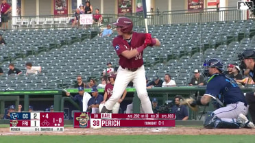 Rafe Perich homers (11) on a fly ball to right center field.