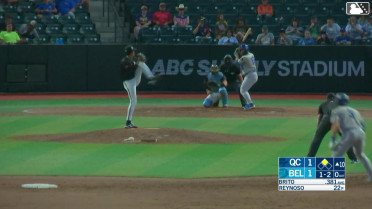 Chris Brito singles on a ground ball to right fielder Wilfredo Lara. Blake Mitchell scores.