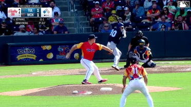 Joe Vetrano grounds out softly, shortstop Jose Salas to first baseman Murphy Stehly. Sean McLain scores.