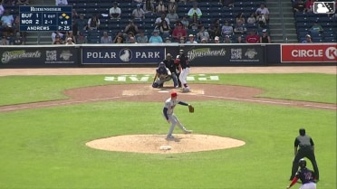 Vinny Capra grounds into a double play, pitcher Tanner Andrews to second baseman Carlos Mendoza to first baseman Peyton Williams. Mikey Romero out at 2nd. Vinny Capra out at 1st.