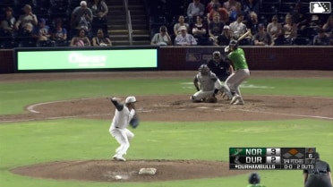 Jud Fabian singles on a sharp line drive to center fielder Jacob Melton. Willy Vasquez scores.