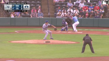 David Fry out on a sacrifice fly to center fielder Matthew Lugo. Milan Tolentino scores.