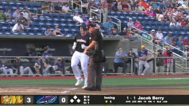 Jacob Berry drills a solo home run to left-center