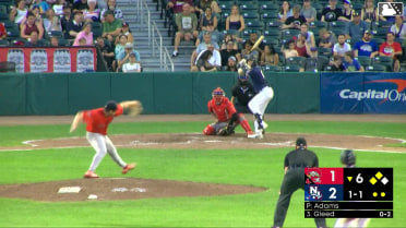 Dub Gleed homers (8) on a fly ball to left center field. Mathieu Vallee scores. J.R. Freethy scores.