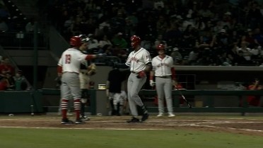 Joshua Baez hits his first home run of the season