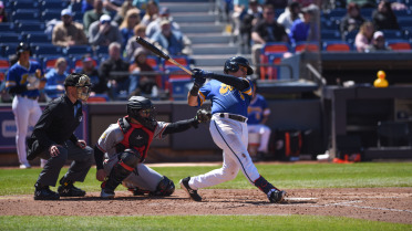 April 27: RubberDucks rally past Curve, 5-4, win sixth straight