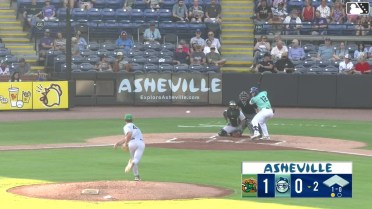 Nick Monistere homers (1) on a fly ball to center field.
