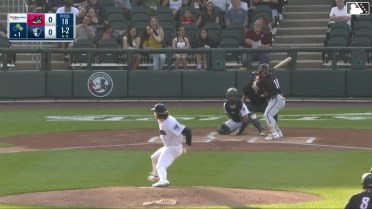 Jancel Villarroel singles on a line drive to center fielder Jace Avina. Trevor Cohen scores. Sabin Ceballos to 3rd.
