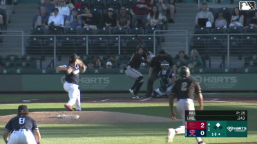 Turner Hill singles on a ground ball to right fielder Lazaro Montes. Bo Davidson scores. Turner Hill to 2nd.