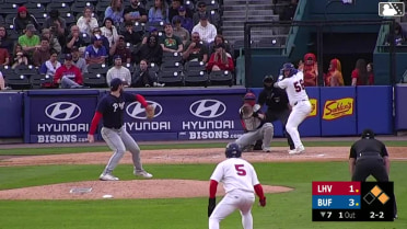 Willie MacIver grounds into a double play, shortstop Christian Cairo to second baseman Dylan Moore to first baseman Liover Peguero. Josh Kasevich out at 2nd. Willie MacIver out at 1st.