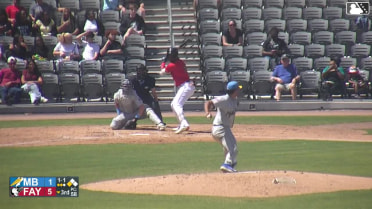 Camilo Diaz homers (4) on a line drive to right center field. Arturo Flores scores.