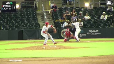 Jose Monserrate singles on a line drive to center fielder Brayden Smith. Victor Ortega scores. Yoffry Solano to 2nd.