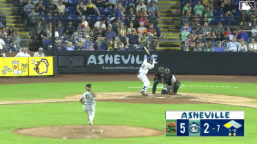 Jack Moss singles on a line drive to left fielder Josh Tate. Kyle Walker scores.