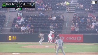 Ryan Nicholson homers (2) on a fly ball to left center field.