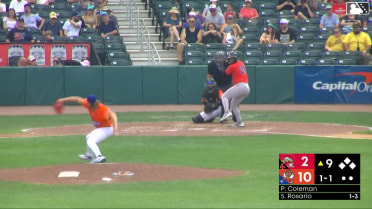 Ronald Rosario homers (7) on a fly ball to center field.