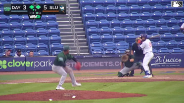 Antonio Jimenez doubles (2) on a sharp line drive to left fielder Drew Davies. Elian Peña scores. Trey Snyder scores.