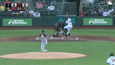 Osleivis Basabe homers (4) on a fly ball to left center field. Buddy Kennedy scores.