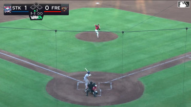 Drew Burress homers (4) on a fly ball to center field.