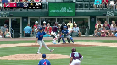 Robert Moore singles on a soft line drive to right fielder Ismael Munguia. Payton Henry scores.