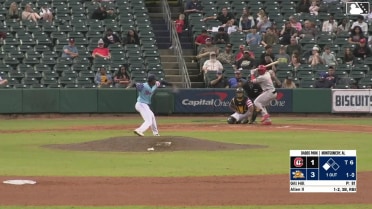 Jay Allen II singles on a ground ball to center fielder Mac Horvath. Leo Balcazar scores.