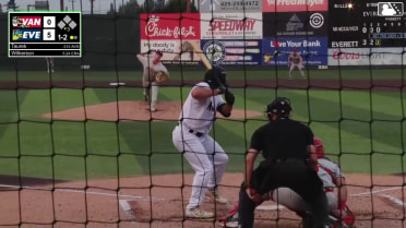 Aiden Taurek homers (1) on a fly ball to left center field.