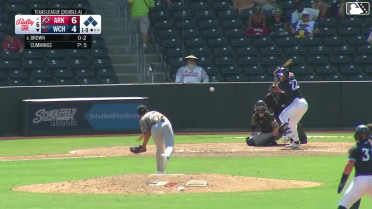 Graham Brown grounds into a double play, shortstop Josh Hood to second baseman Charlie Pagliarini to first baseman Hunter Fitz-Gerald. Jaime Ferrer out at 2nd. Graham Brown out at 1st.