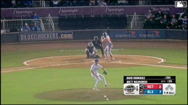 Raudi Rodriguez homers (2) on a line drive to left center field.