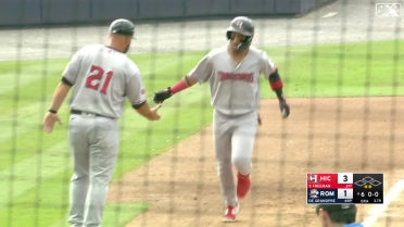 Max Acosta hits a two-run homer to left field