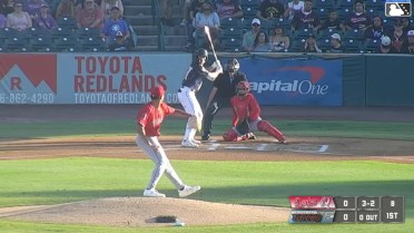 Dustin Crenshaw homers (2) on a fly ball to right field.