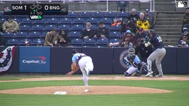 Nicholas Torres homers (1) on a fly ball to right center field.