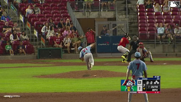 Byron Chourio homers (1) on a line drive to right field.