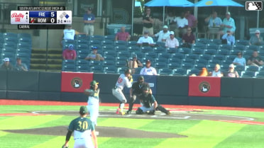 Edwin Amparo homers (1) on a fly ball to right field. Braylin Tavera scores.