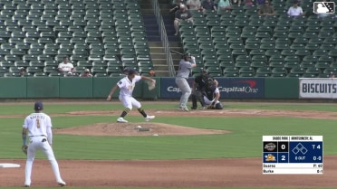 Blake Burke homers (17) on a fly ball to right center field.
