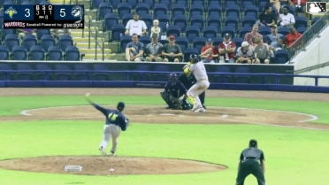 Filippo Di Turi out on a sacrifice fly to center fielder Sean Gamble. Handelfry Encarnacion scores.