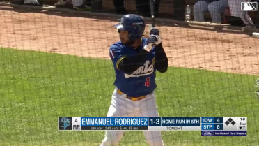Emmanuel Rodriguez's second homer of the game