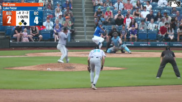 Luke Pelzer singles on a line drive to center fielder Cam Cannarella. Ramon Ramirez scores.