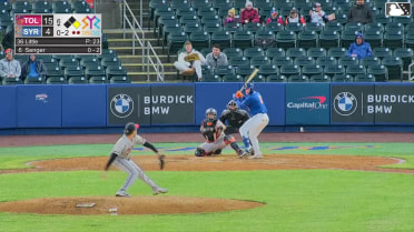 Hayden Senger homers (1) on a fly ball to left field. Jackson Cluff scores.