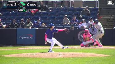 Dyan Jorge singles on a ground ball to right fielder Jose Ramos. Conner Capel scores. Jose Torres to 3rd.