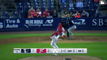 Garrett Martin homers (11) on a fly ball to left center field.