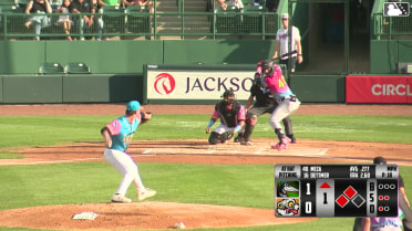 Jose Meza out on a sacrifice fly to center fielder Carlos Pacheco. Logan Wagner scores. Emil Morales to 3rd.