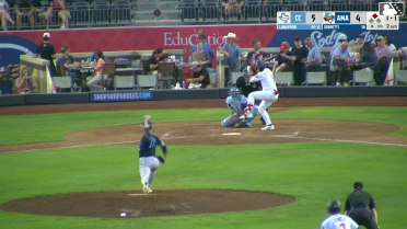 Danny Serretti singles on a line drive to center fielder Justin Thomas Jr. Druw Jones scores.