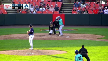 Nick Monistere strikes out swinging. Anthony Huezo scores. Jack Moss to 3rd. Kyle Walker to 2nd. Nick Monistere to 1st. Wild pitch by pitcher Brendan Parks.